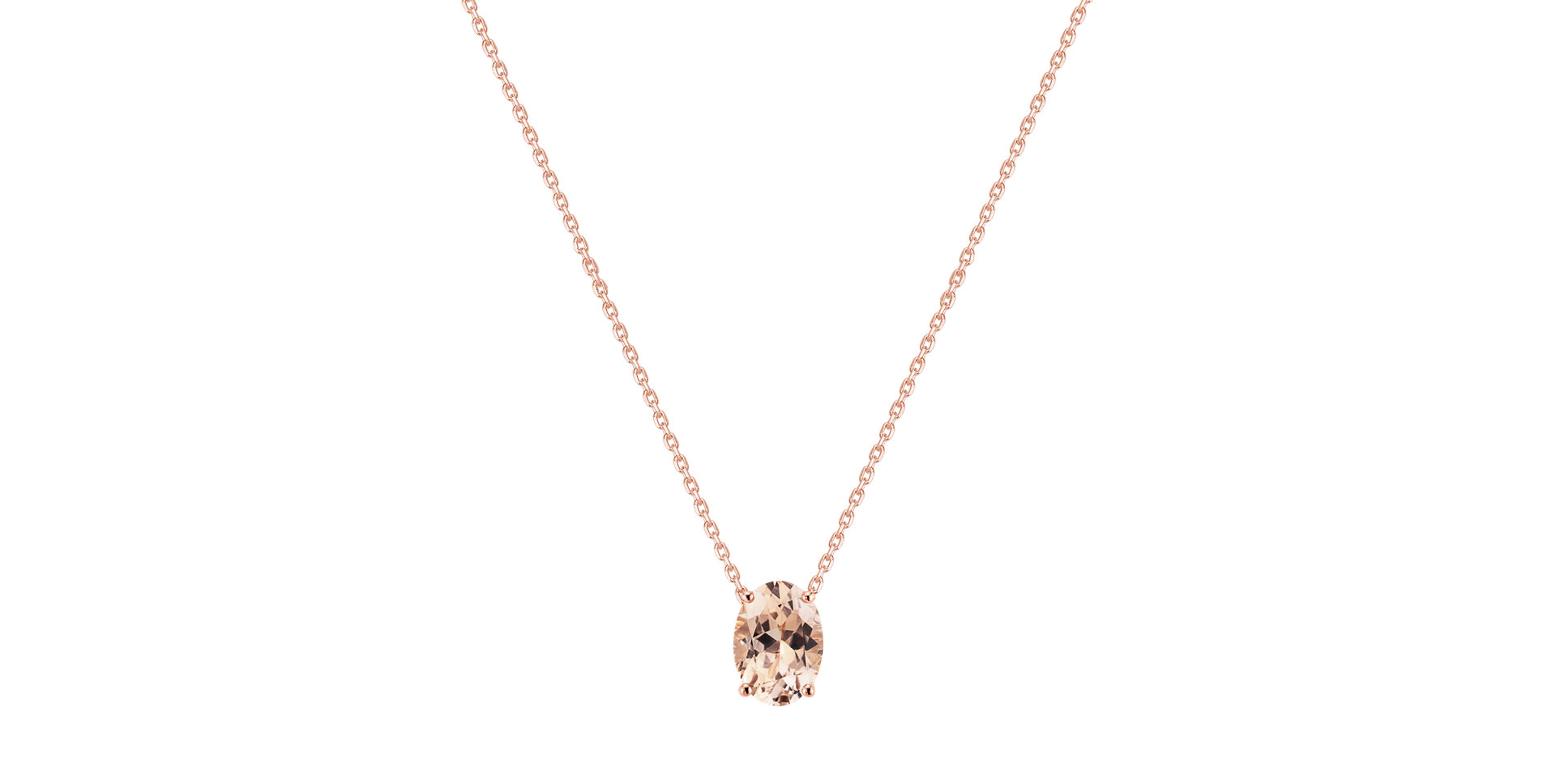 Necklace with Morganite Mystic Abyss