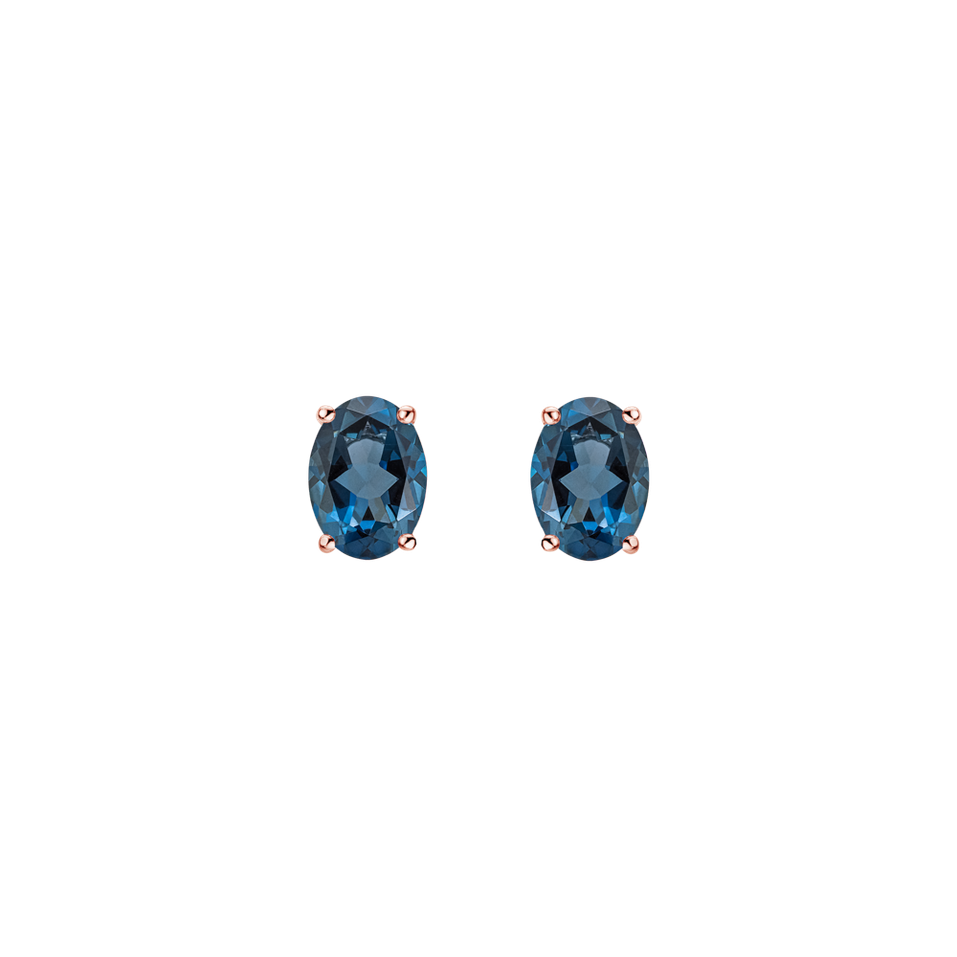 Earrings with Topaz Mystic Abyss