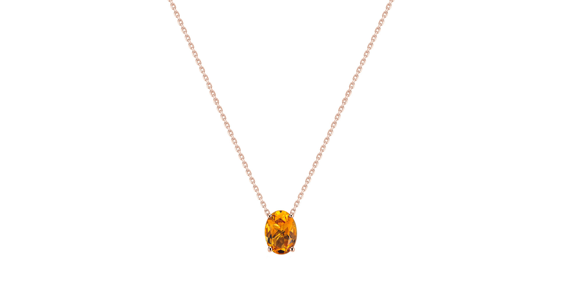 Necklace with Citrine Mystic Abyss
