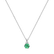 Diamond necklace with Emerald Midnight Serenity2