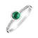 Diamond ring with Emerald Regal Sparkle2