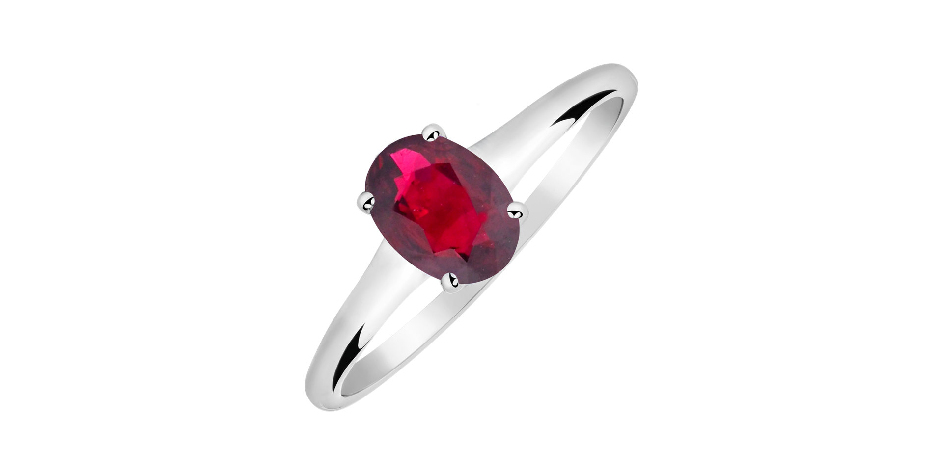 Ring with Ruby Mystic Light