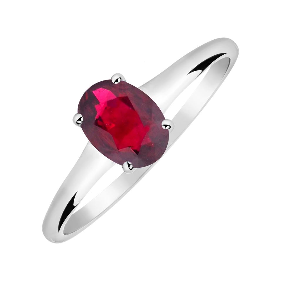 Ring with Ruby Mystic Light