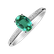 Diamond ring with Emerald Lauriene2