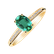 Diamond ring with Emerald Lauriene2