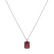 Diamond necklace with Rhodolite Mireth2