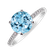 Diamond ring with Topaz Zorabelle2