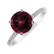 Diamond ring with Rhodolite Zorabelle2