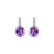 Diamond earrings with Amethyst Zorabelle2