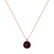 Diamond necklace with Rhodolite Zorabelle2