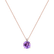 Diamond necklace with Amethyst Zorabelle2