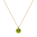 Diamond necklace with Peridot Zorabelle2