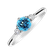 Diamond ring with Topaz Midnight Serenity2