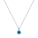 Diamond necklace with Topaz Midnight Serenity2