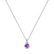 Diamond necklace with Amethyst Midnight Serenity2