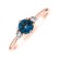 Diamond ring with Topaz Midnight Serenity2