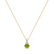 Diamond necklace with Peridot Midnight Serenity2