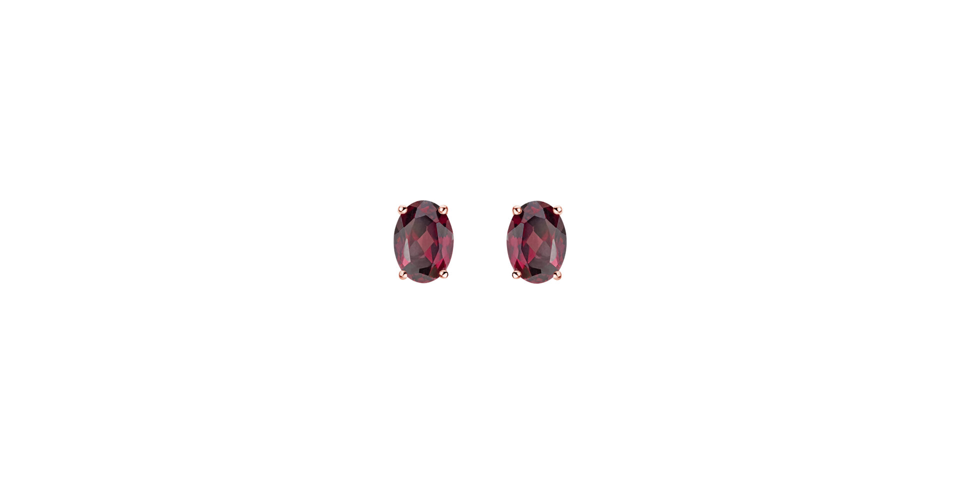 Earrings with Rhodolite Mystic Light