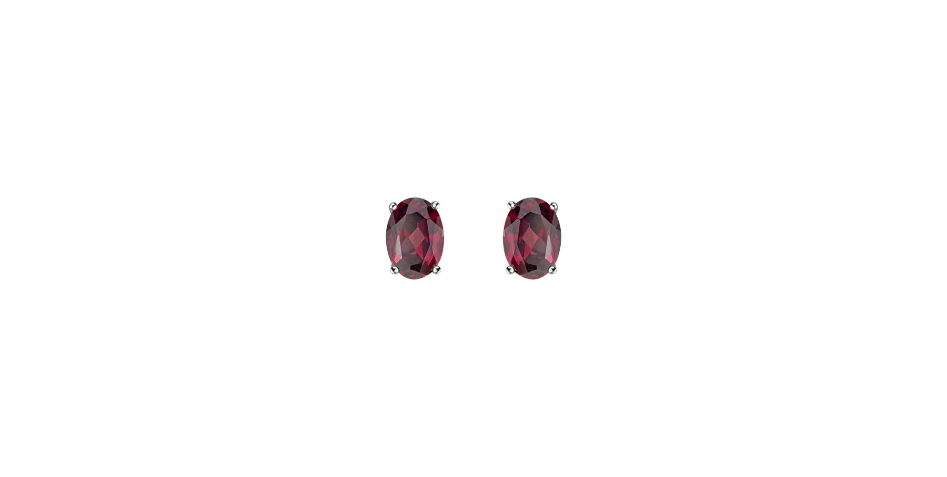 Earrings with Rhodolite Mystic Light