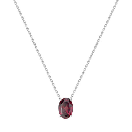 Necklace with Rhodolite Mystic Depth