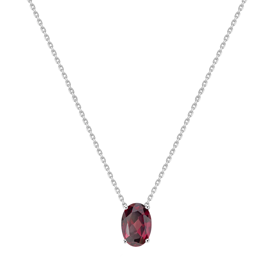 Necklace with Rhodolite Mystic Depth