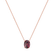 Necklace with Rhodolite Mystic Depth2