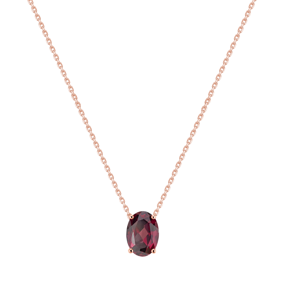 Necklace with Rhodolite Mystic Depth