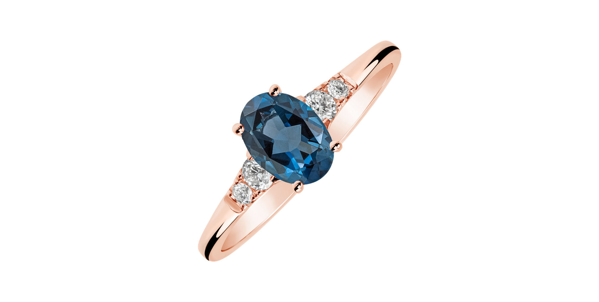 Diamond ring with Topaz Melisandra