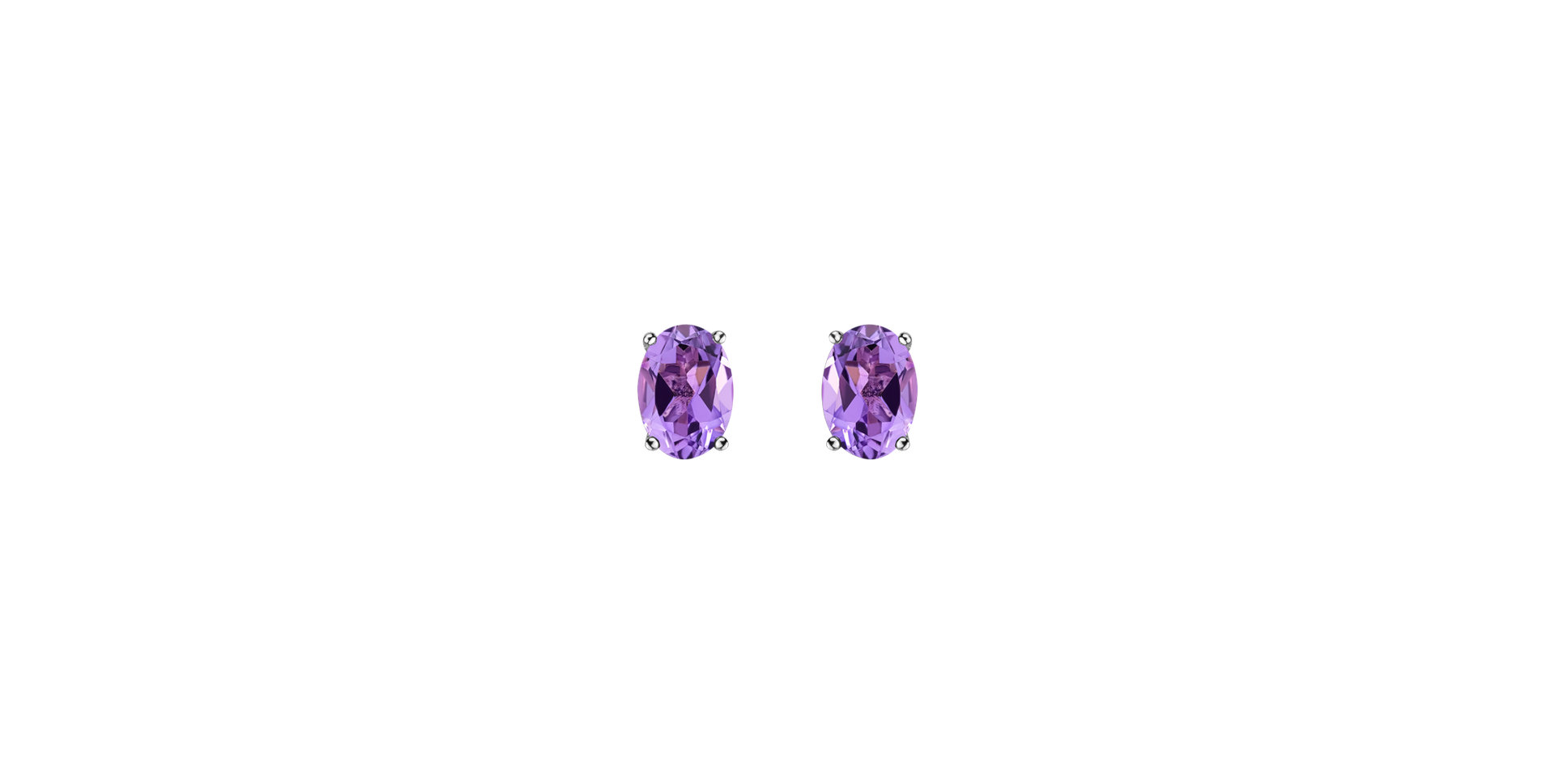 Earrings with Amethyst Mystic Light