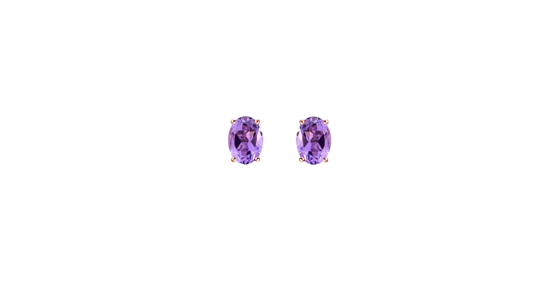 Earrings with Amethyst Mystic Light