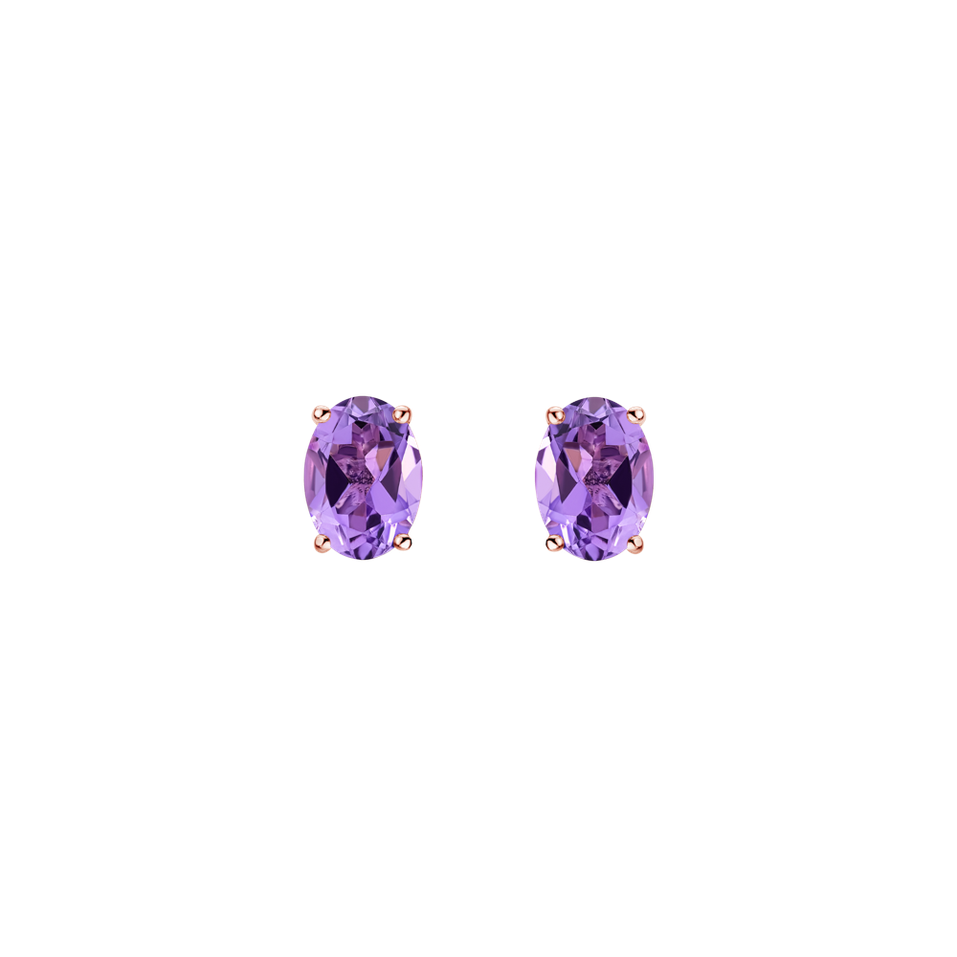 Earrings with Amethyst Mystic Light