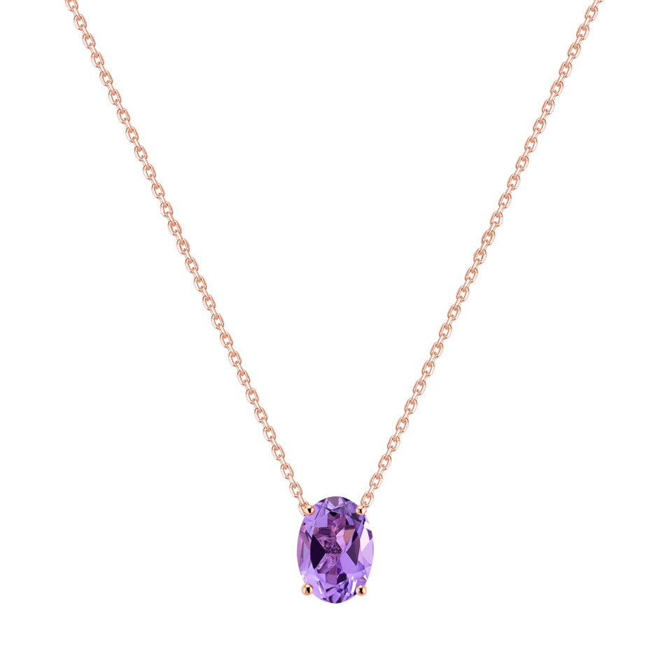 Necklace with Amethyst Mystic Depth