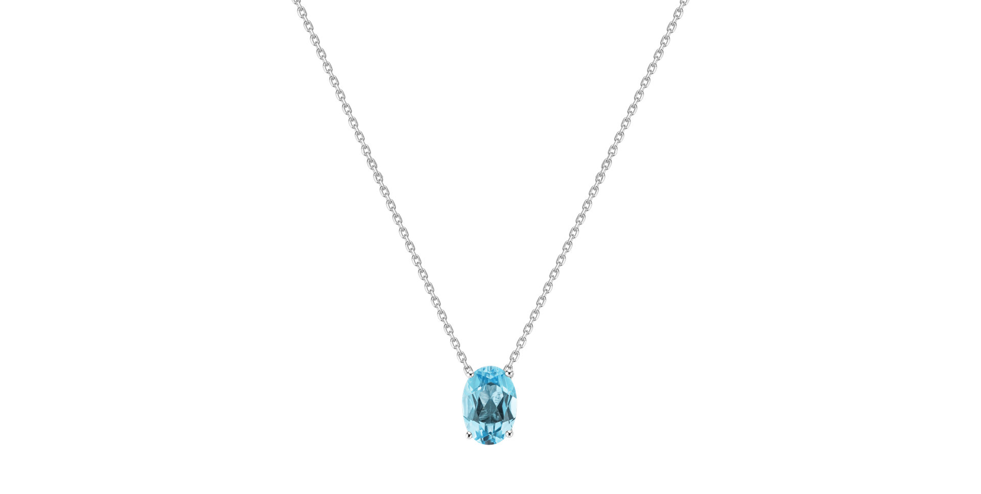 Necklace with Topaz Mystic Depth