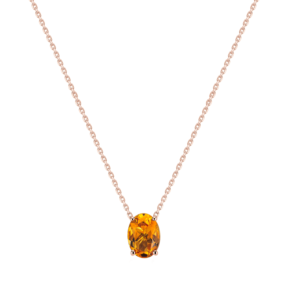 Necklace with Citrine Mystic Depth