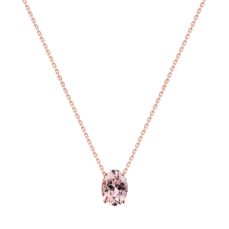 Necklace with Morganite Mystic Depth