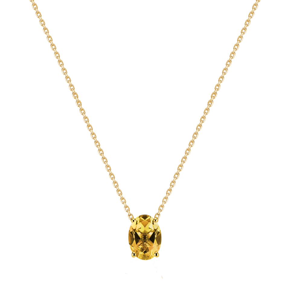 Necklace with Citrine Mystic Depth