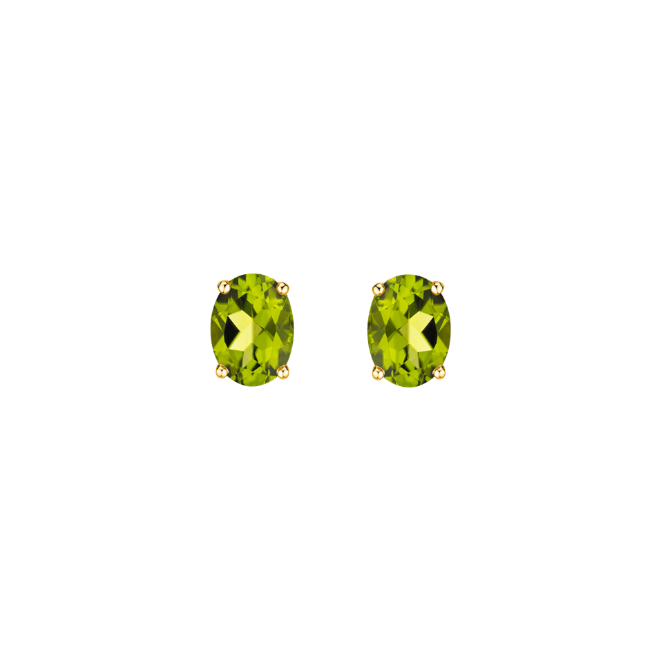 Earrings with Peridot Mystic Light