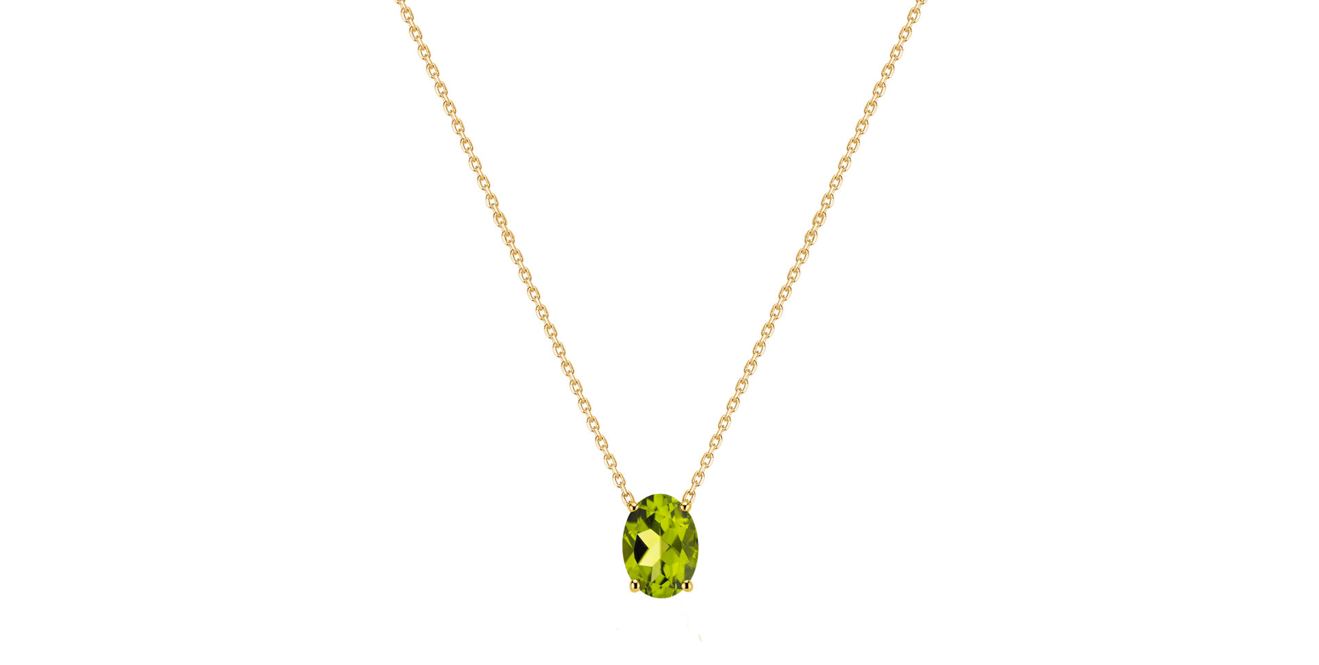 Necklace with Peridote Mystic Depth