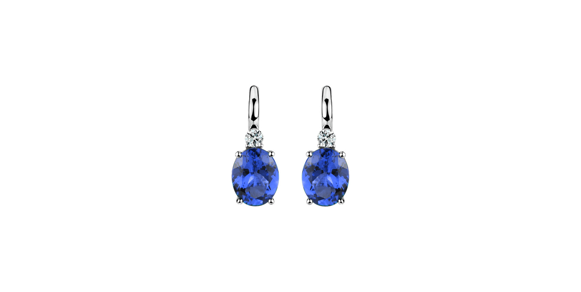 Diamond earrings with Tanzanite Asuan