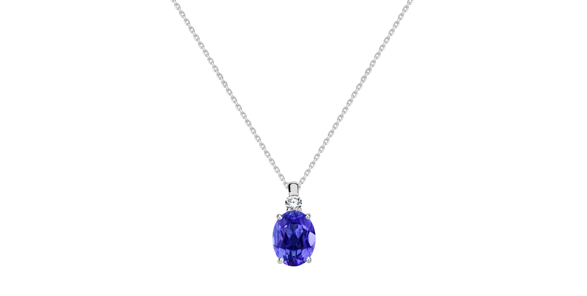 Diamond necklace with Tanzanite Asuan