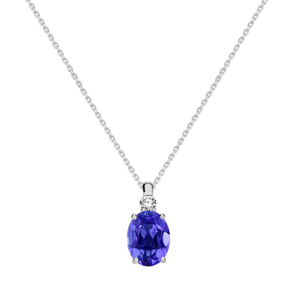 Diamond necklace with Tanzanite Asuan
