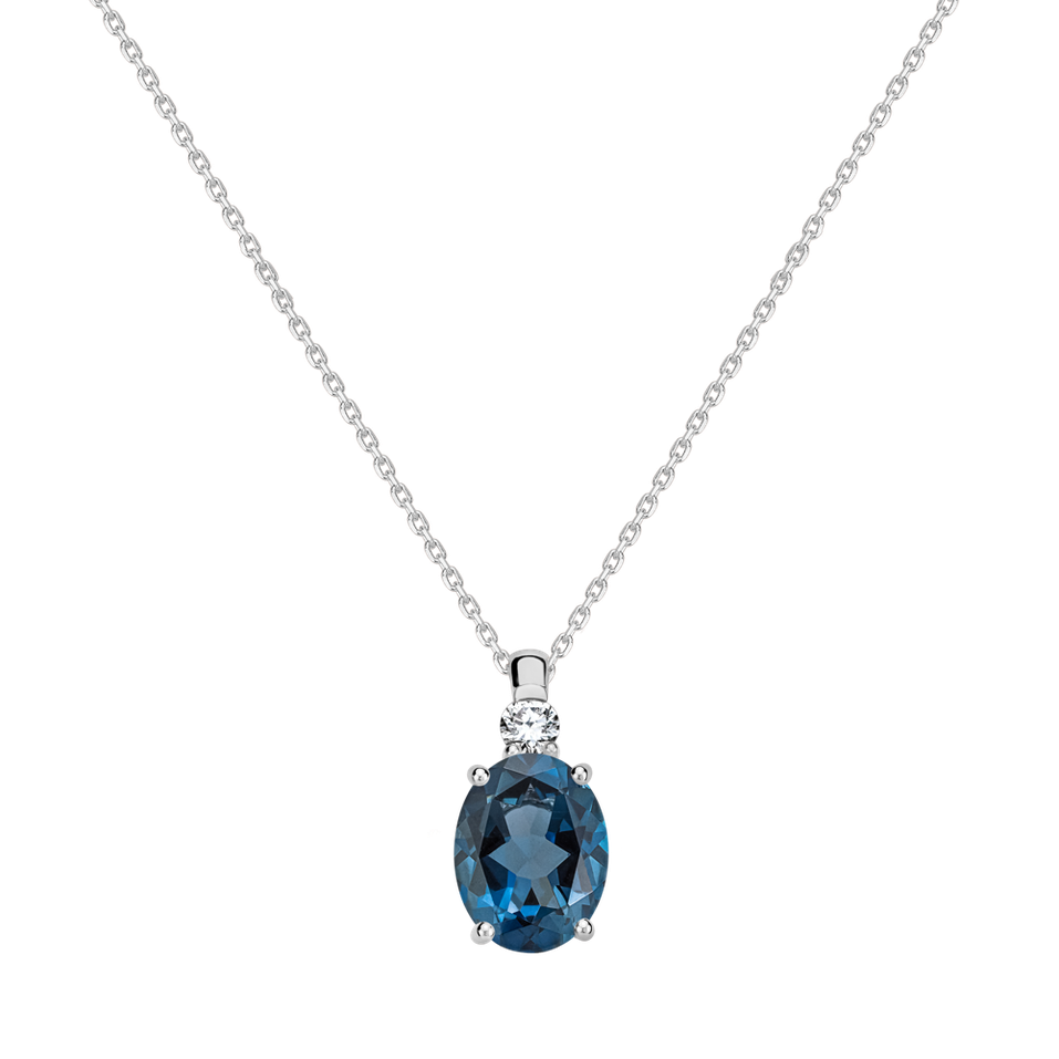 Diamond necklace with Topaz Asuan
