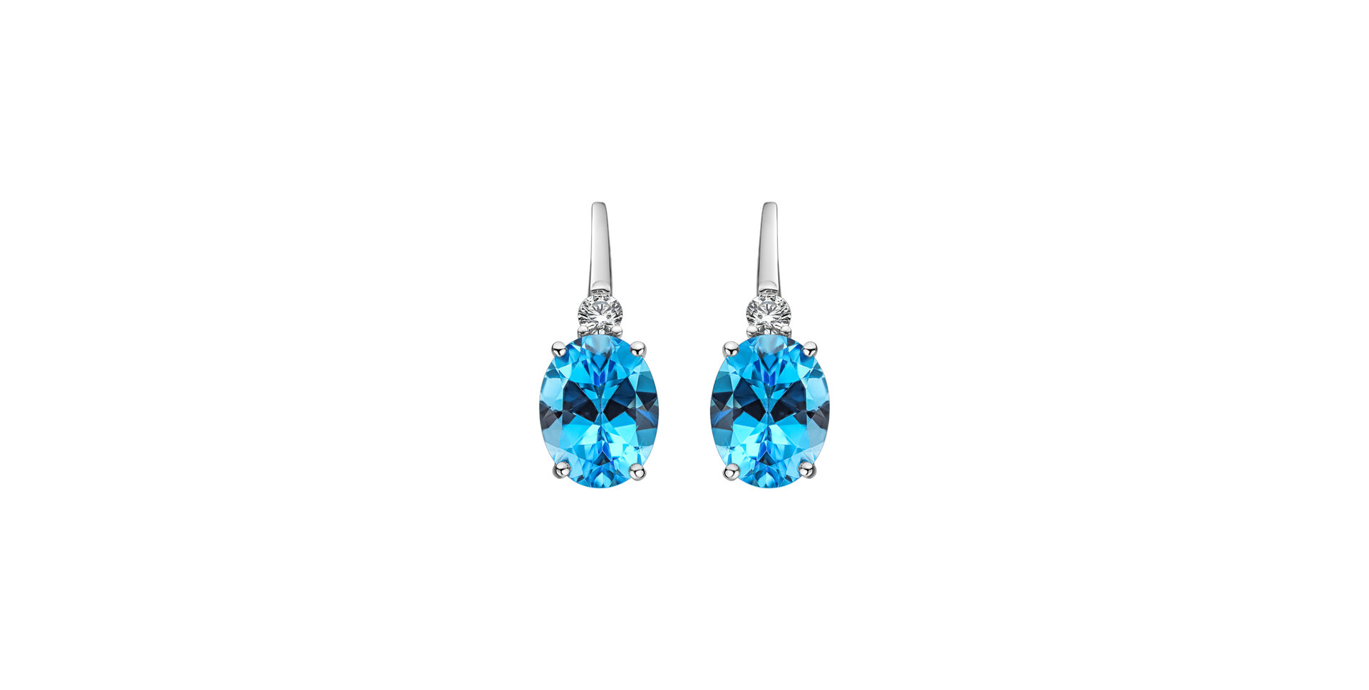 Diamond earrings with Topaz Asuan