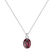 Diamond necklace with Rhodolite Asuan2