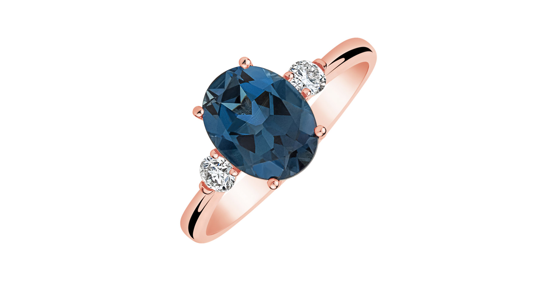 Diamond ring with Topaz Asuan