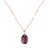 Diamond necklace with Rhodolite Asuan2