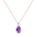 Diamond necklace with Amethyst Asuan2