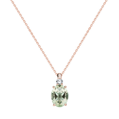 Diamond necklace with Amethyst Asuan