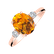 Diamond ring with Citrine Asuan2