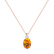 Diamond necklace with Citrine Asuan2